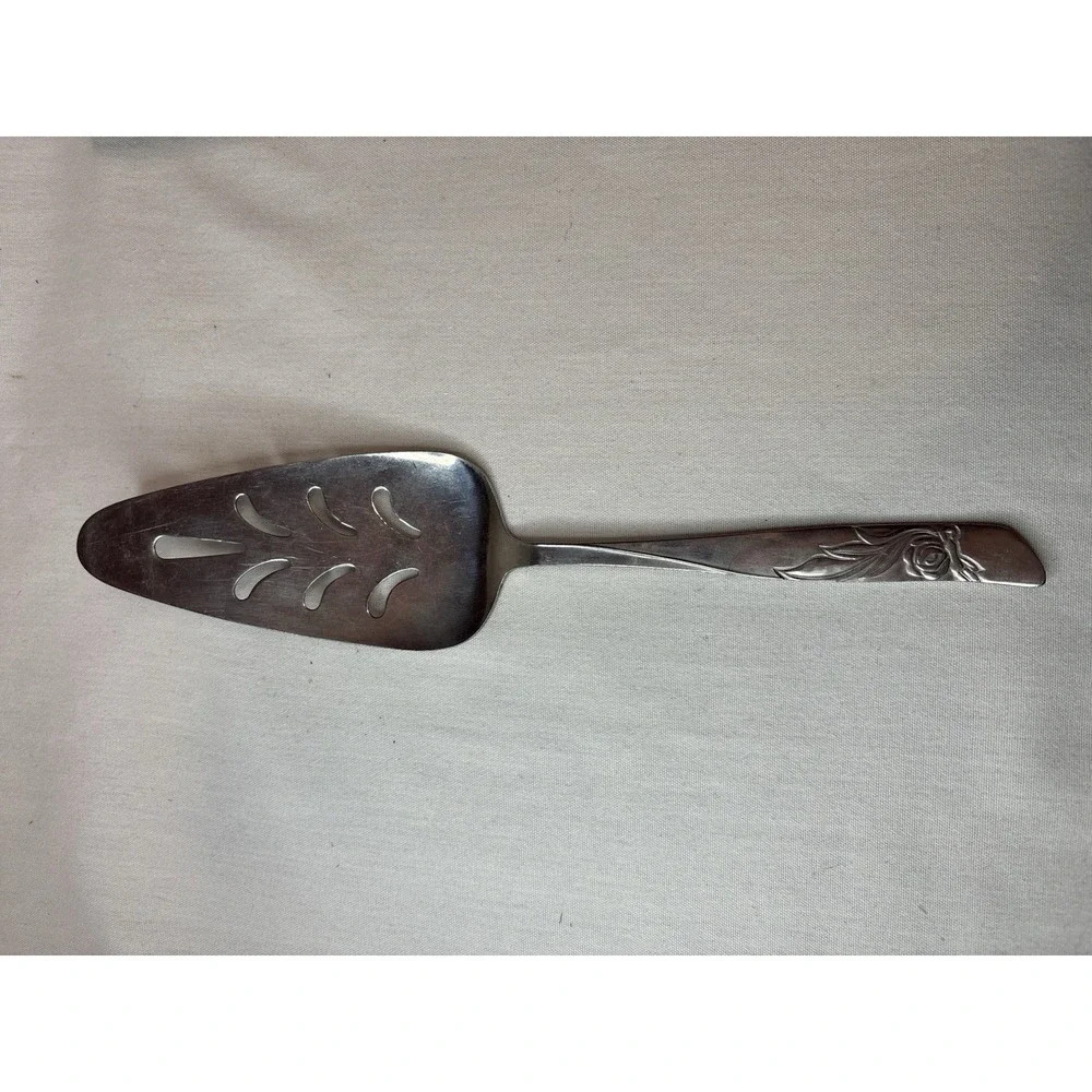 NSCO Stainless Steel Cake/Pie‎ Slice Silver Floral Handle 10 in